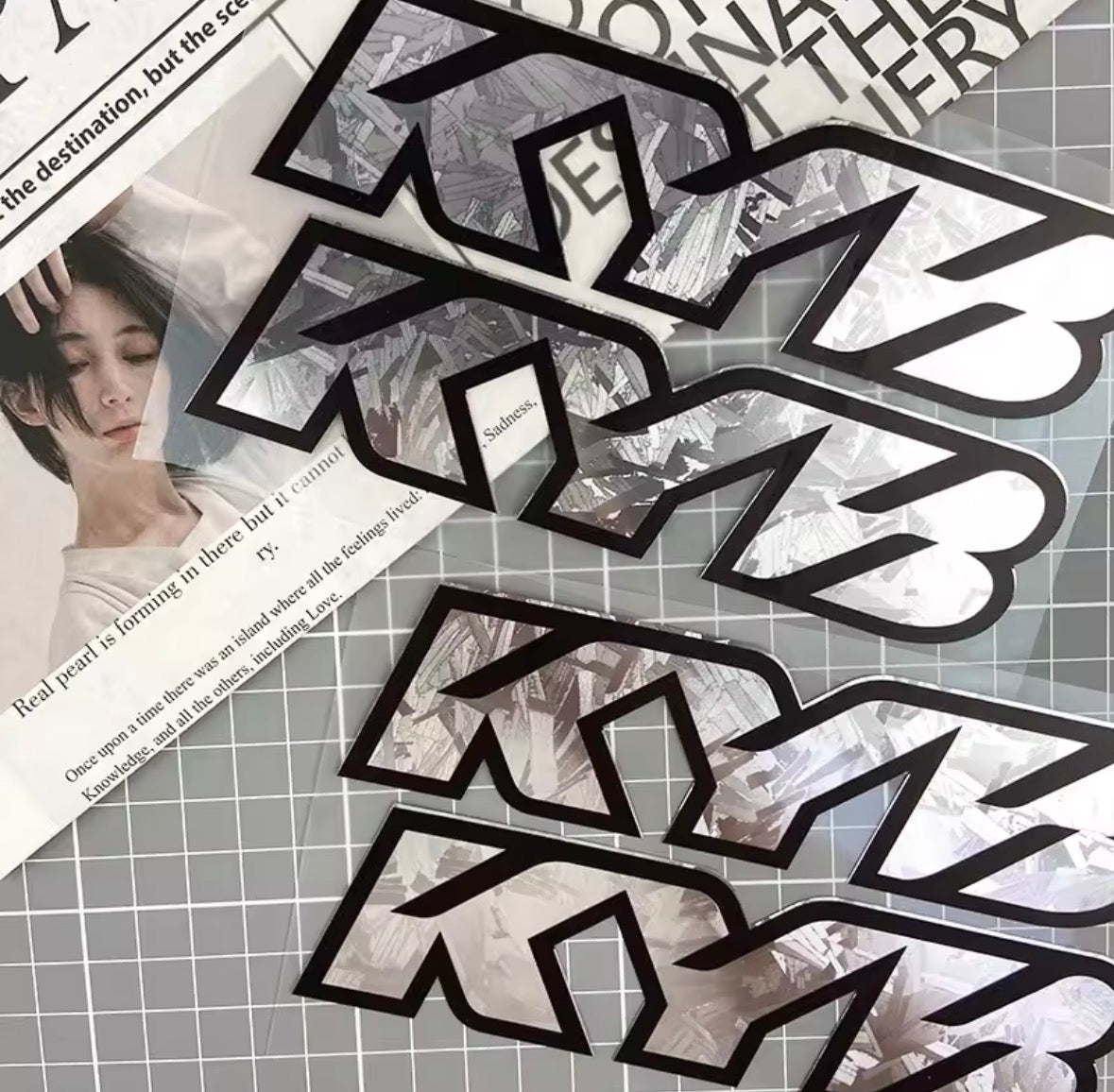 KYB front fork stickers